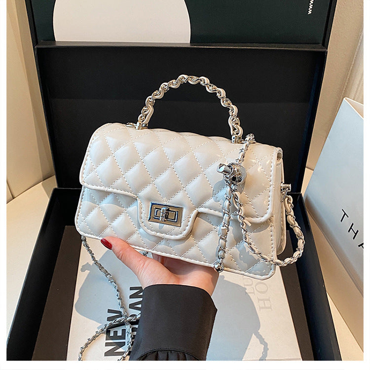 Quilted Chain Crossbody Handbag for Women