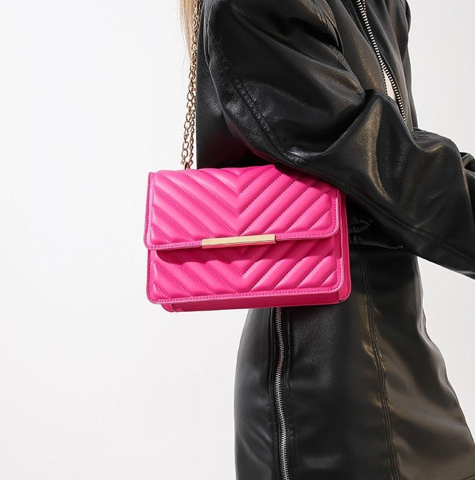 Quilted Chain Crossbody Bag