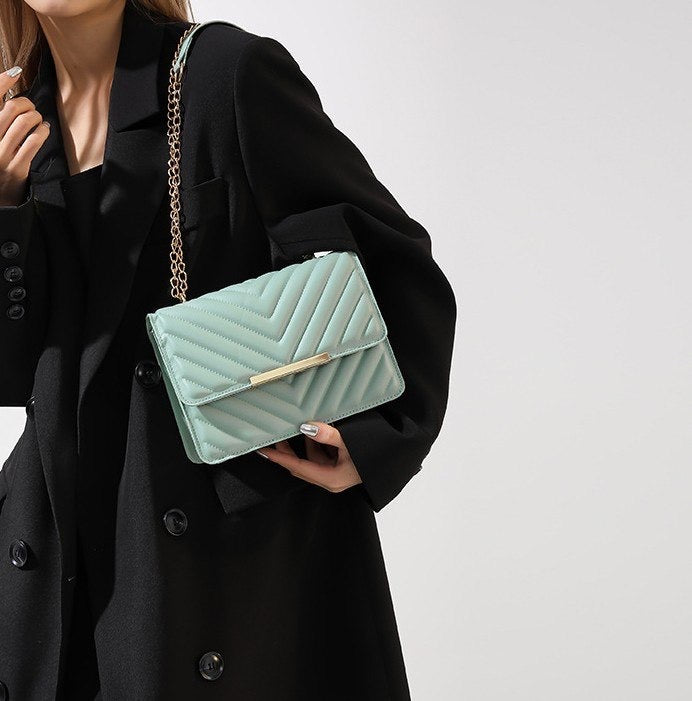 Quilted Chain Crossbody Bag