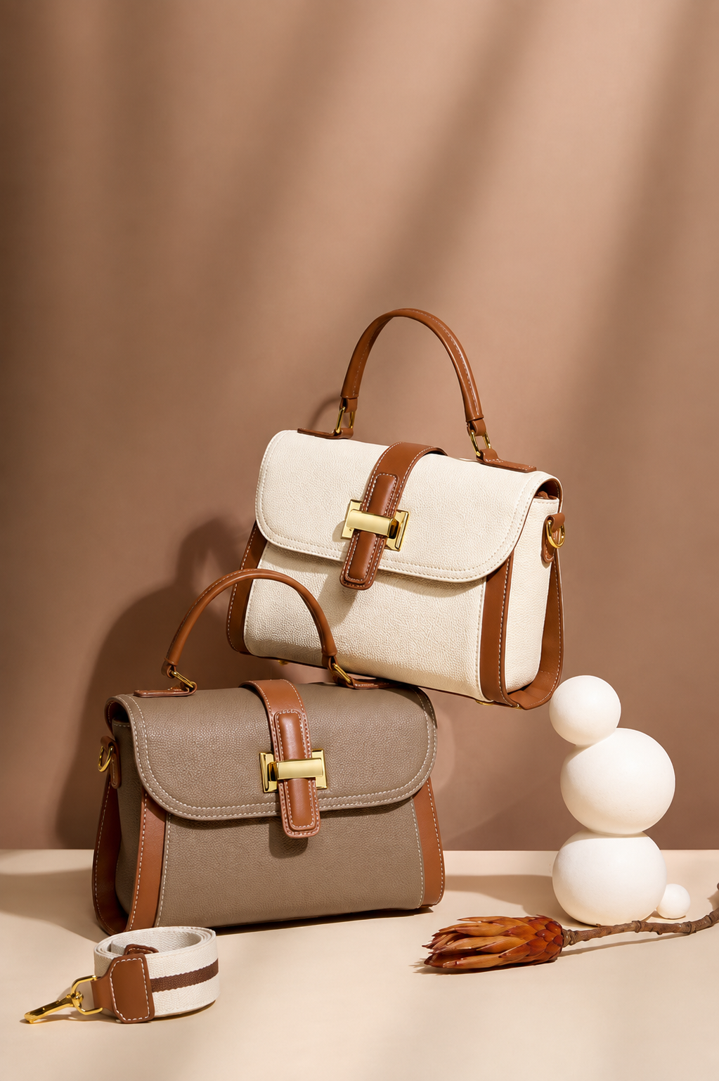Luxe Top Handle Satchel Bag