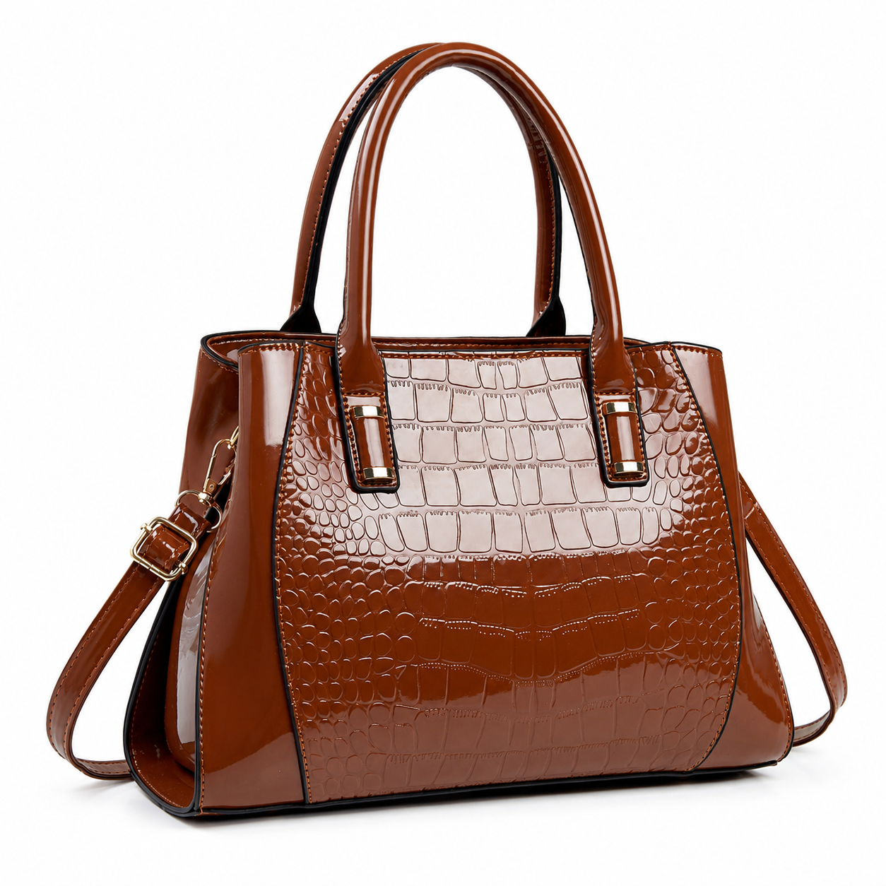 Luxe Croc Texture Bag