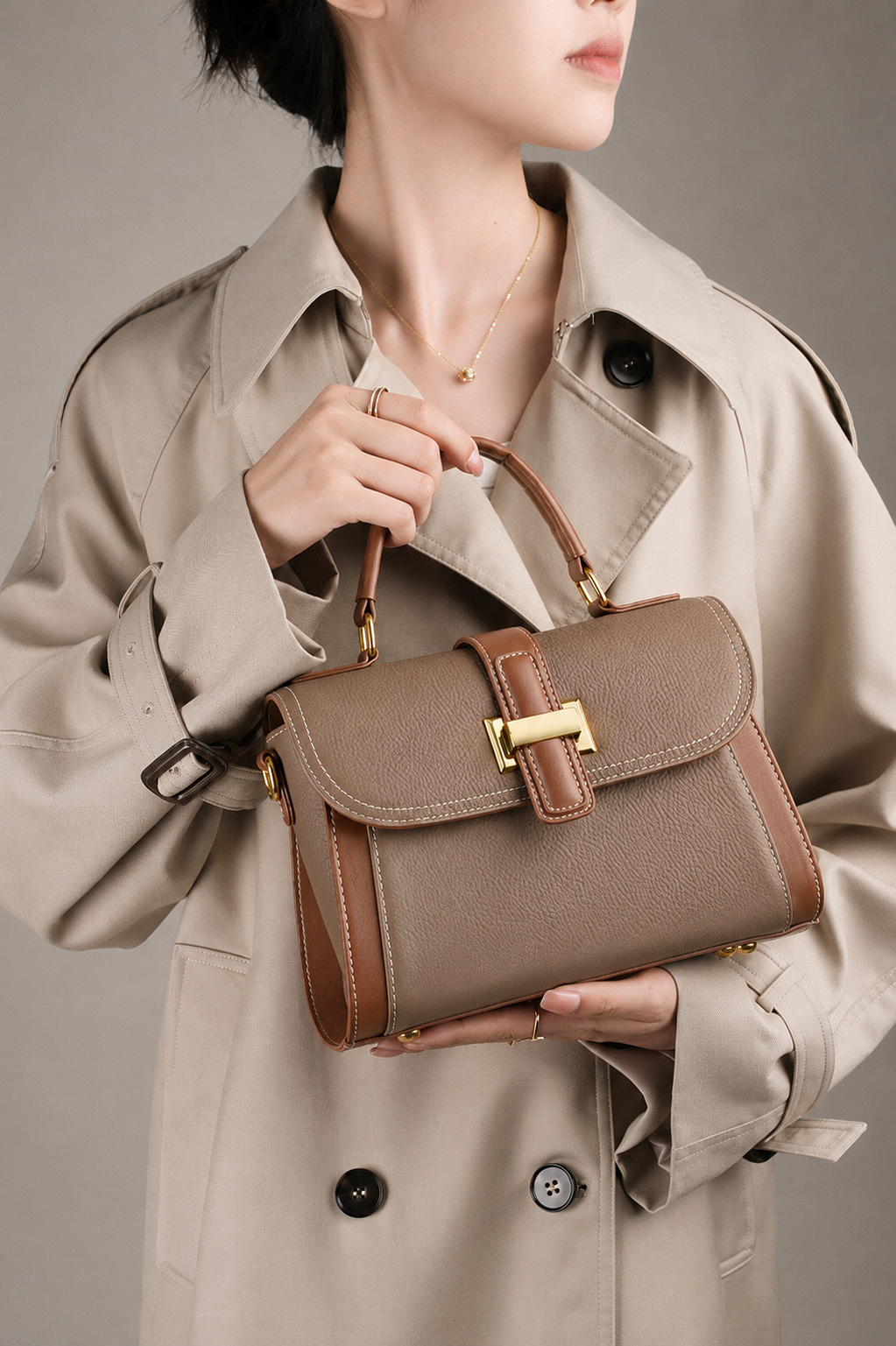 Luxe Top Handle Satchel Bag