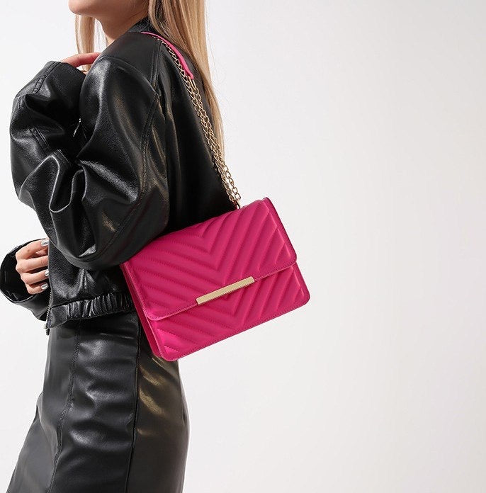Quilted Chain Crossbody Bag