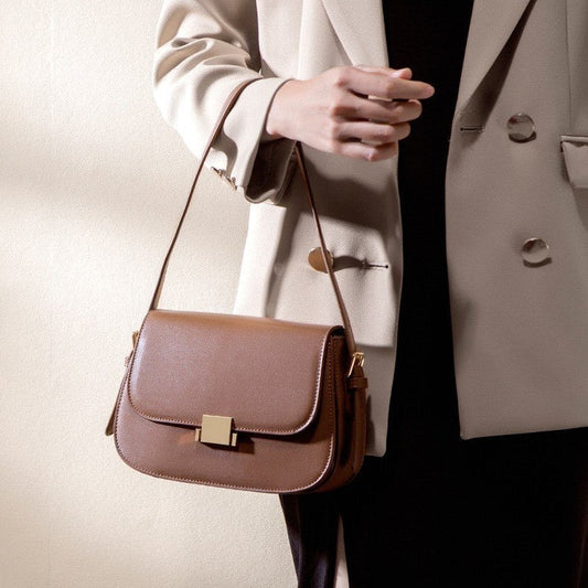 Classic Brown Shoulder Bag