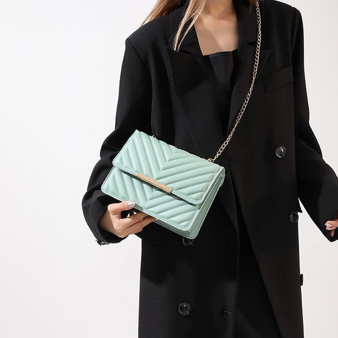 Quilted Chain Crossbody Bag