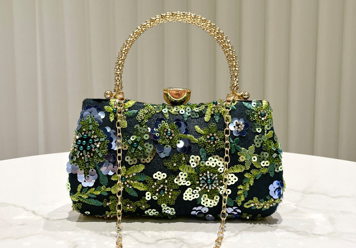 Bloom Embellished Evening Clutch