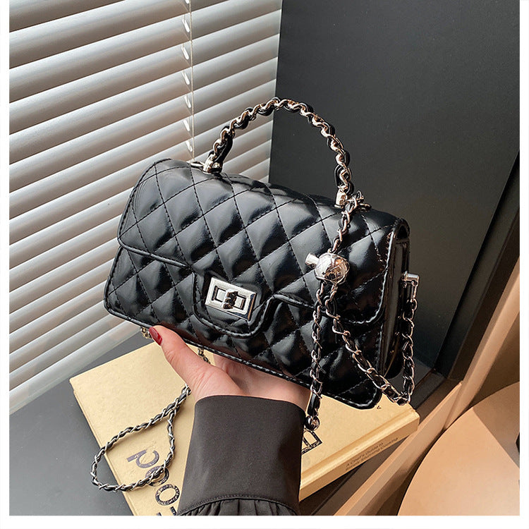 Quilted Chain Crossbody Handbag for Women
