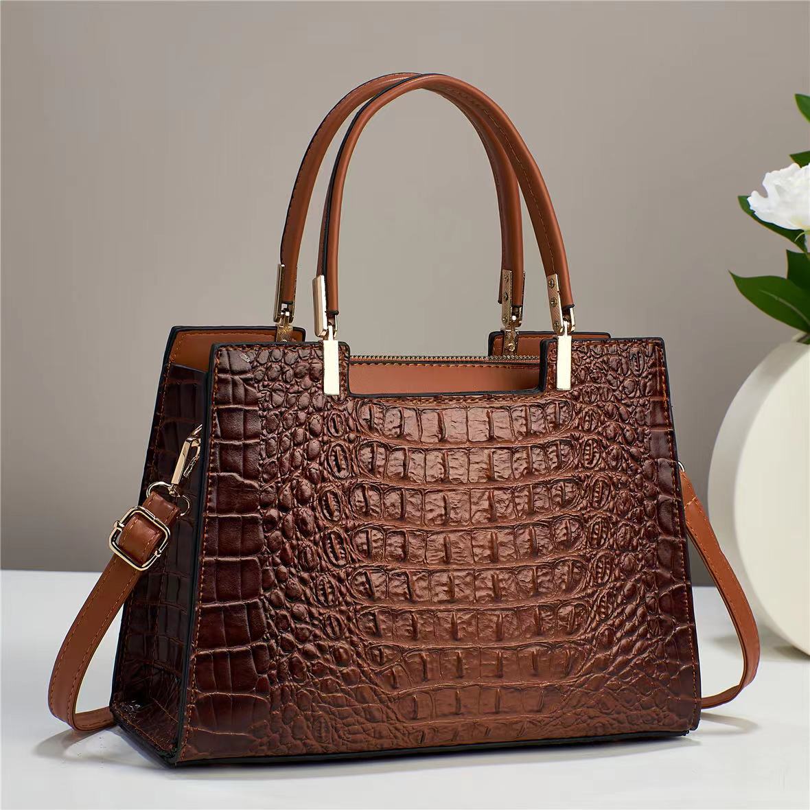 Regal Croc Tote Bag