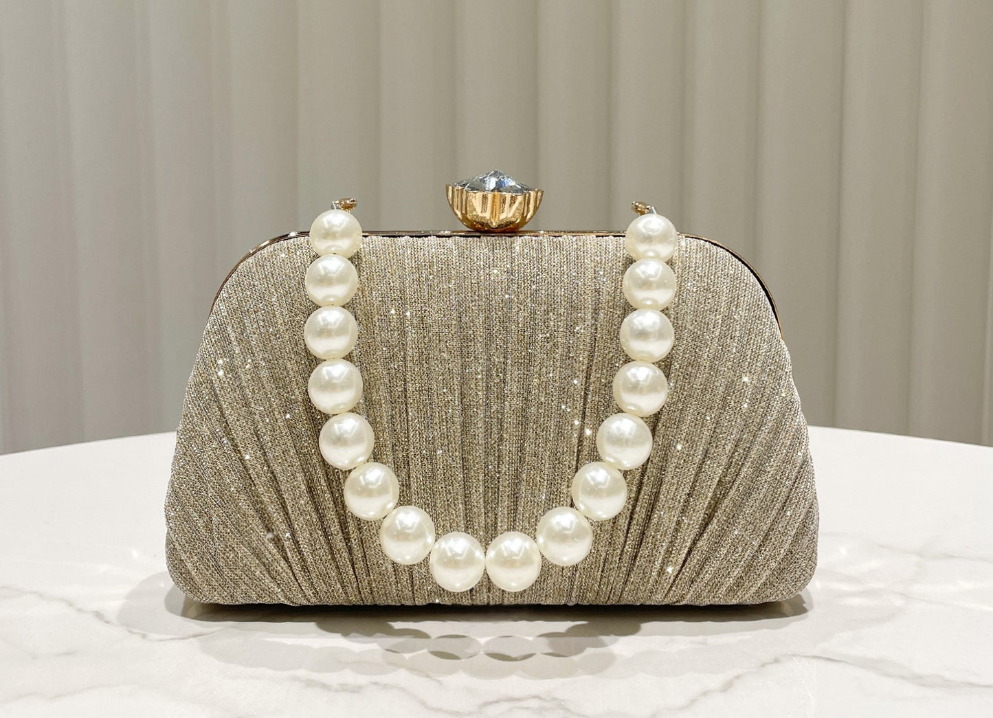 Pearl Handle Evening Clutch