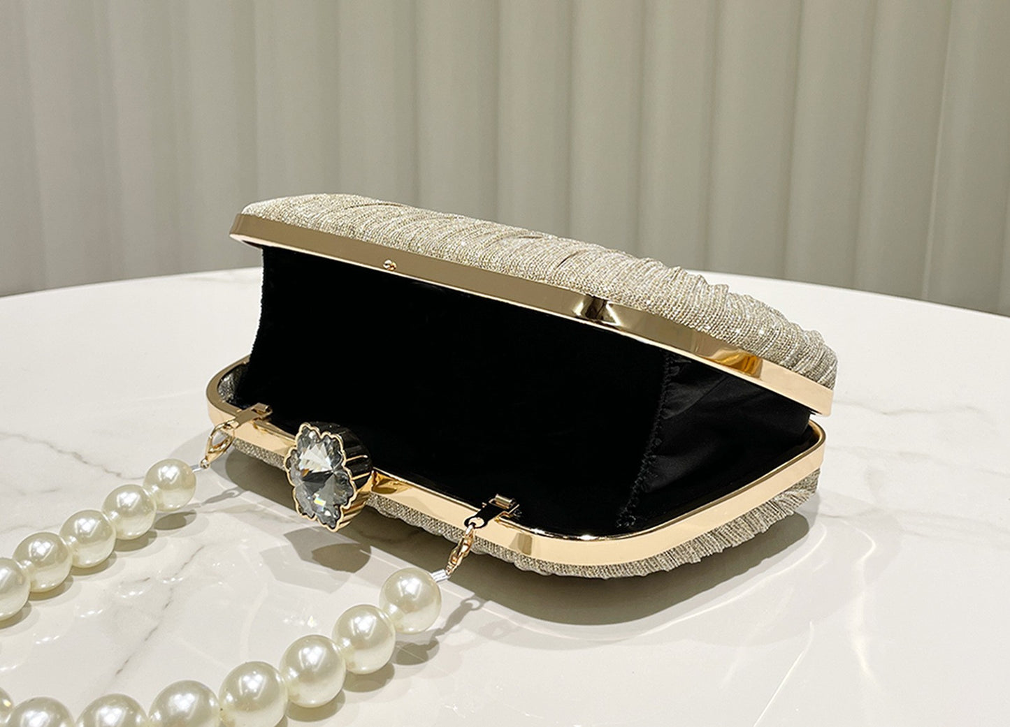 Pearl Handle Evening Clutch