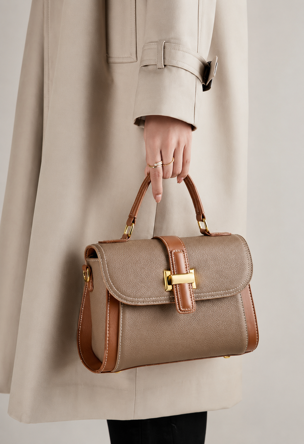 Luxe Top Handle Satchel Bag
