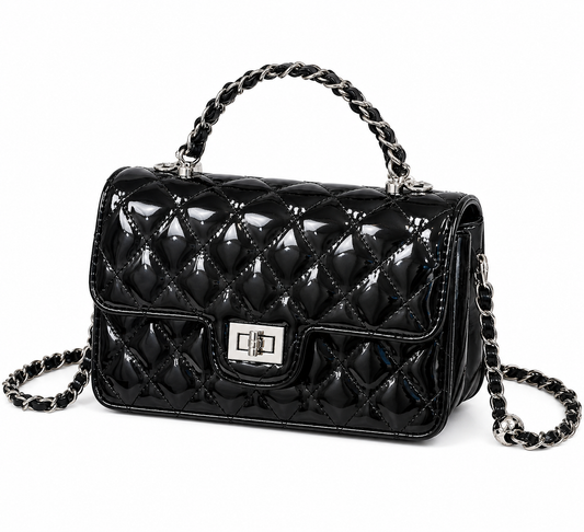 Quilted Chain Crossbody Handbag for Women