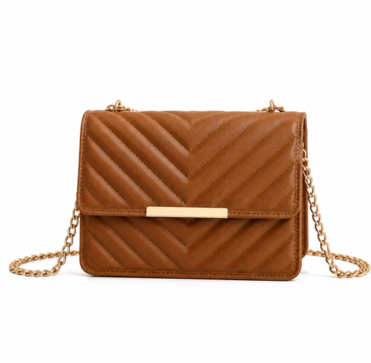 Quilted Chain Crossbody Bag