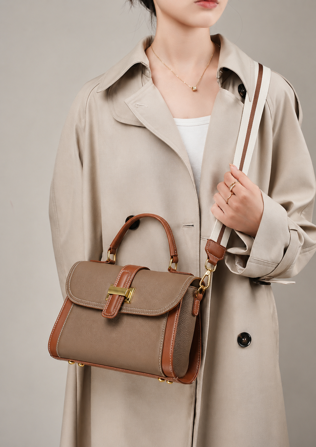 Luxe Top Handle Satchel Bag